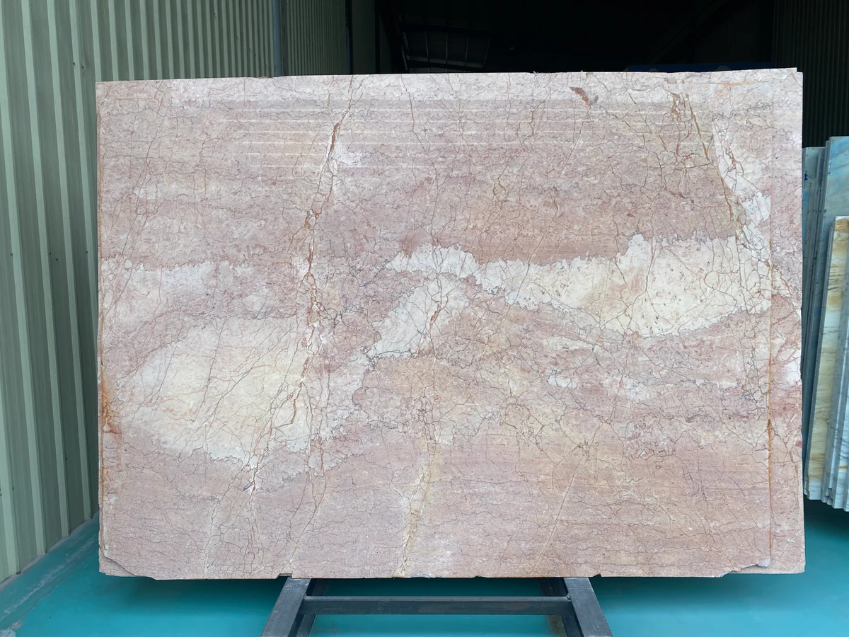 Rose Cream Marble stone slab